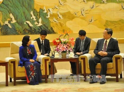 Vietnam Fatherland Front delegation visits China - ảnh 1